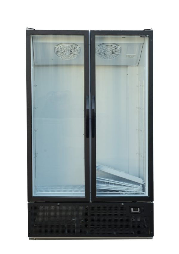FS1205H Presklenná dvojjdverová chladnička s otváravými dverami